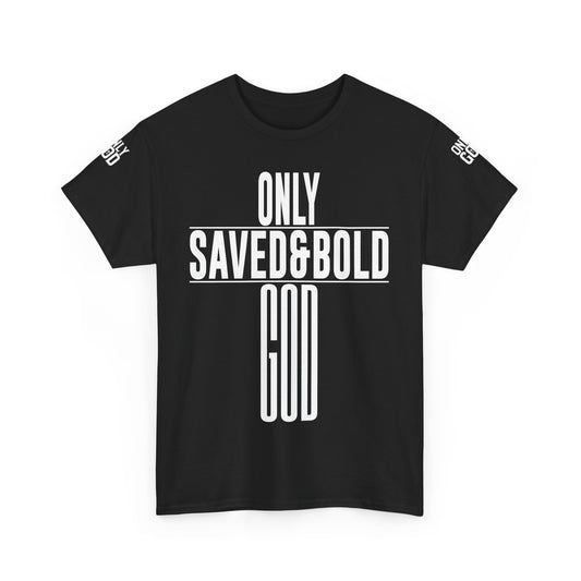 T-Shirt with Cross Saved & Bold